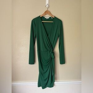 LARK & RO Green Wrap Dress